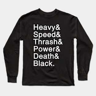 Metal Helvetica Long Sleeve T-Shirt